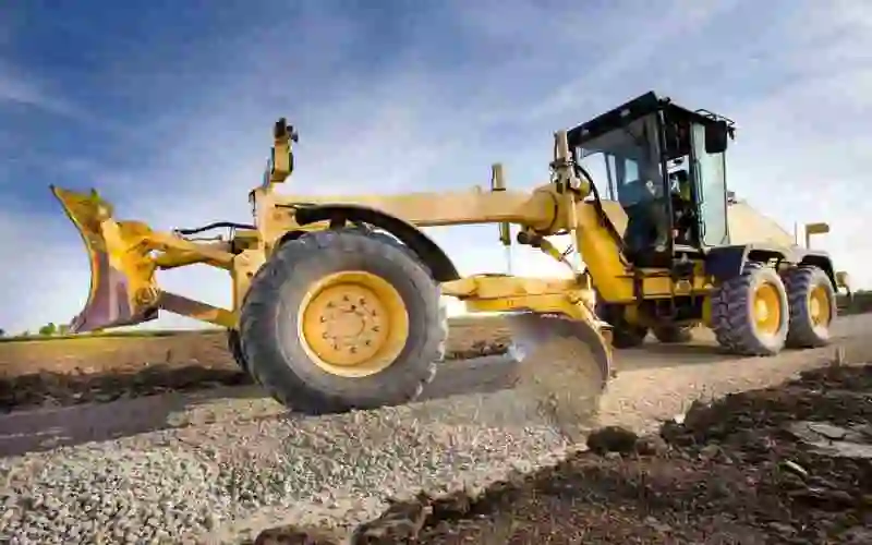 Motorgrader zur Geländeebnung